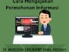 Cara Mengajukan Permohonan Informasi 