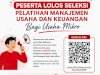 PENGUMUMAN: Daftar Peserta Resmi Lolos Seleksi Pelatihan Manajemen Usaha dan Keuangan bagi Usaha Mikro