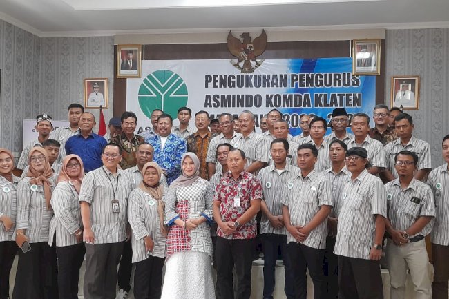 Pegukuhan pengurus Asmindo Komda Klaten masa bakti 2022 - 2027