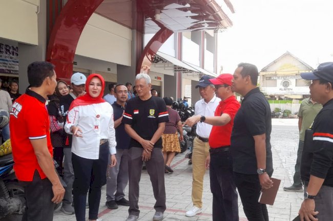 Kunjungan Ibu Bupati Klaten beserta OPD terkait ke Pasar Gedhe Klaten