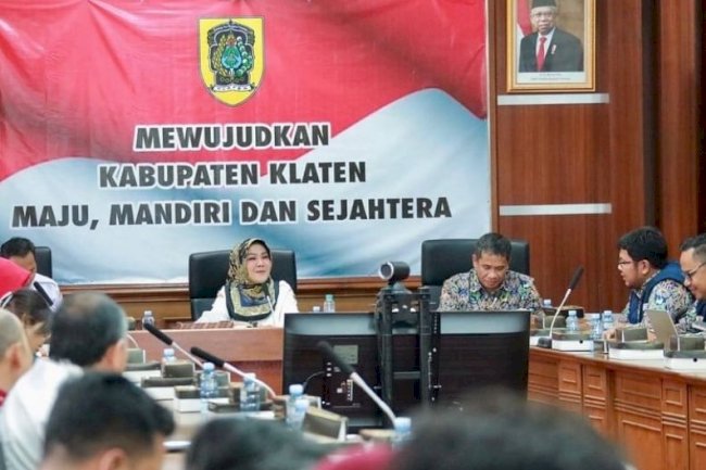 Rapat koordinasi terkait peresmian Pasar Gedhe Klaten