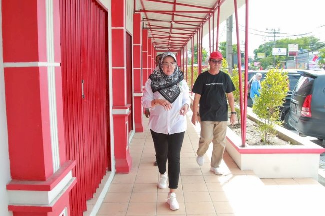 Sidak Pembangunan Pasar Purwo Raharjo Desa Teloyo