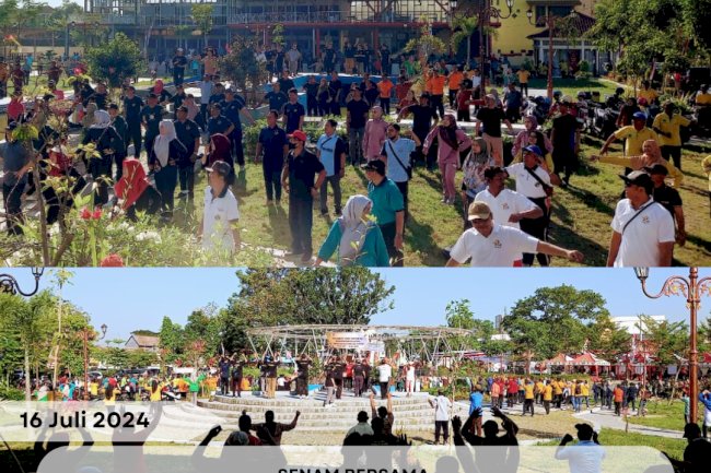 Senam Bersama Dalam Rangka Hari Koperasi Ke-77 Tingkat Kabupaten Klaten