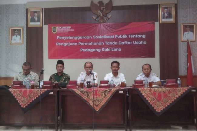 Sosialisasi Pengajuan Permohonan Tanda Daftar Usaha PKL