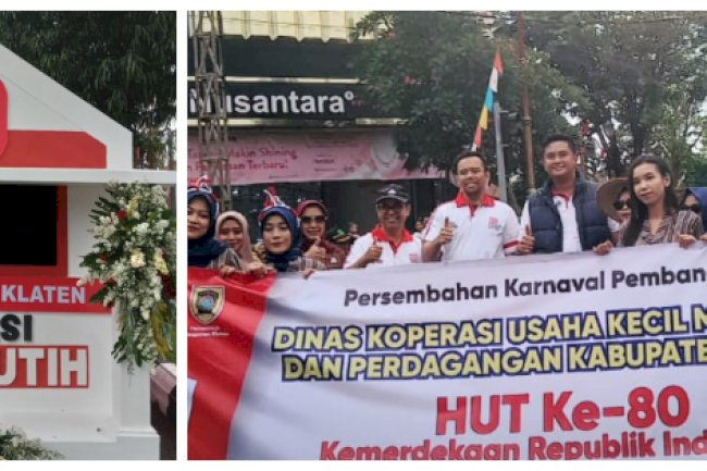 Rayakan Hari Jadi Klaten dan HUT RI ke-80, DKUKMP Tampil Memukau dengan Tema "Koperasi Desa Merah Putih"