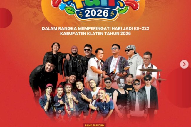 AGENDA: Meriahkan Hari Jadi ke-222, Klaten Fair 2026 Siap Digelar di Alun-Alun!