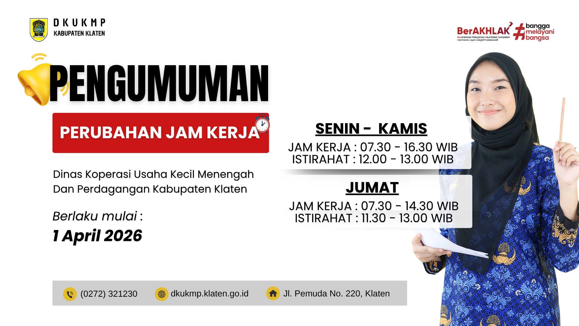 Perubahan Jam Kerja