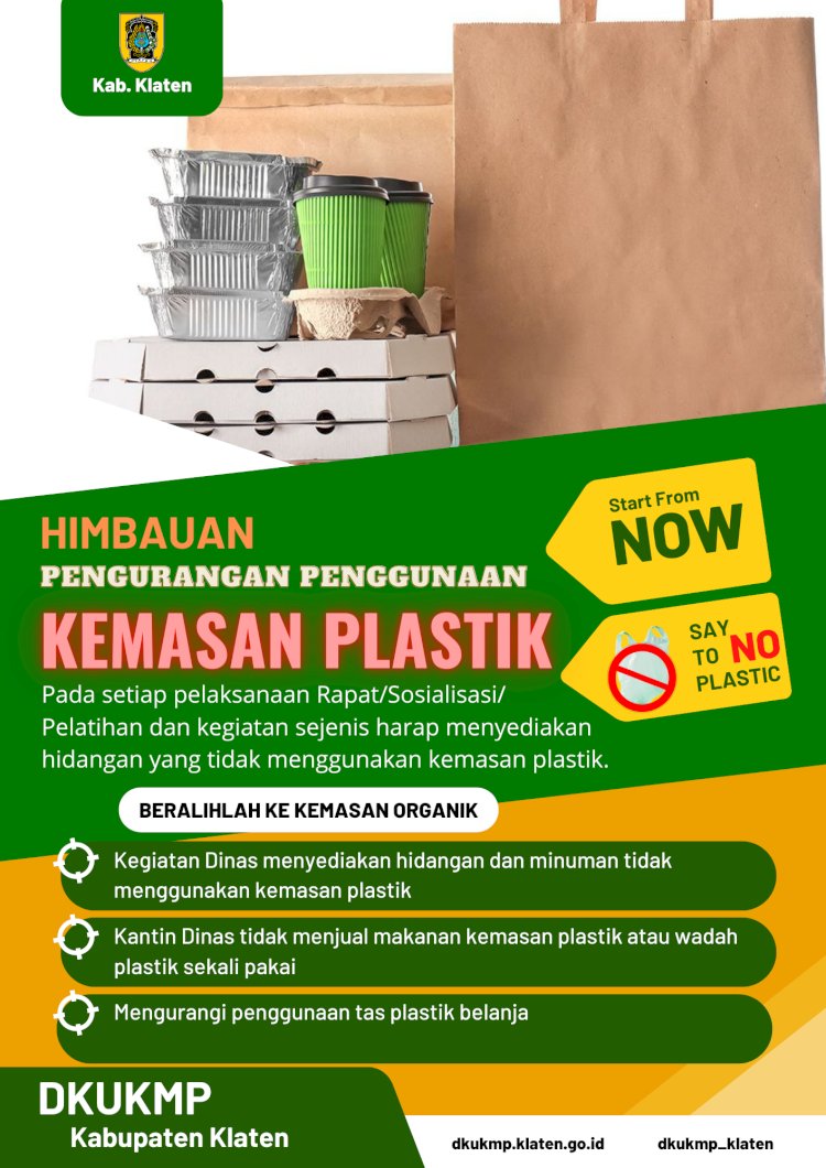 Himbauan Pengurangan Penggunaan Kemasan Plastik untuk Menyelamatkan Bumi Kita