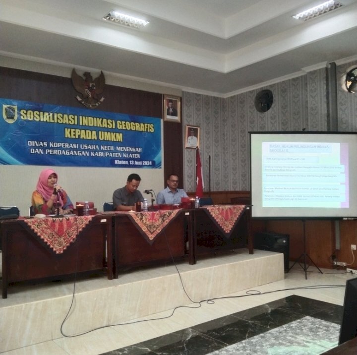 Sosialisasi Indikasi Geografis Kepada Pelaku UMKM 