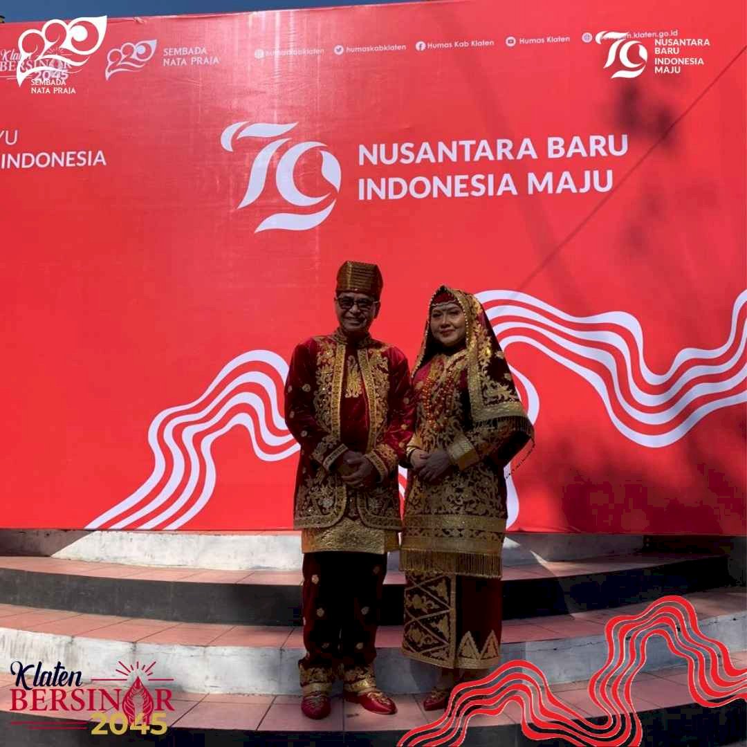 Pelaksanaan Upacara Peringatan Hari Kemerdekaan Indonesia Ke-79 di Alun-alun Klaten