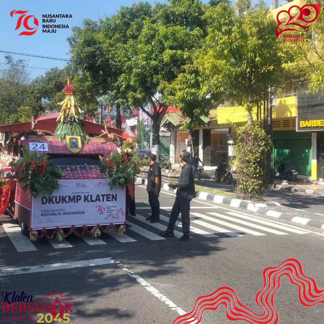 DKUKMP Kabupaten Klaten Turut Memeriahkan Karnaval Pembangunan Kabupaten Klaten Tahun 2024