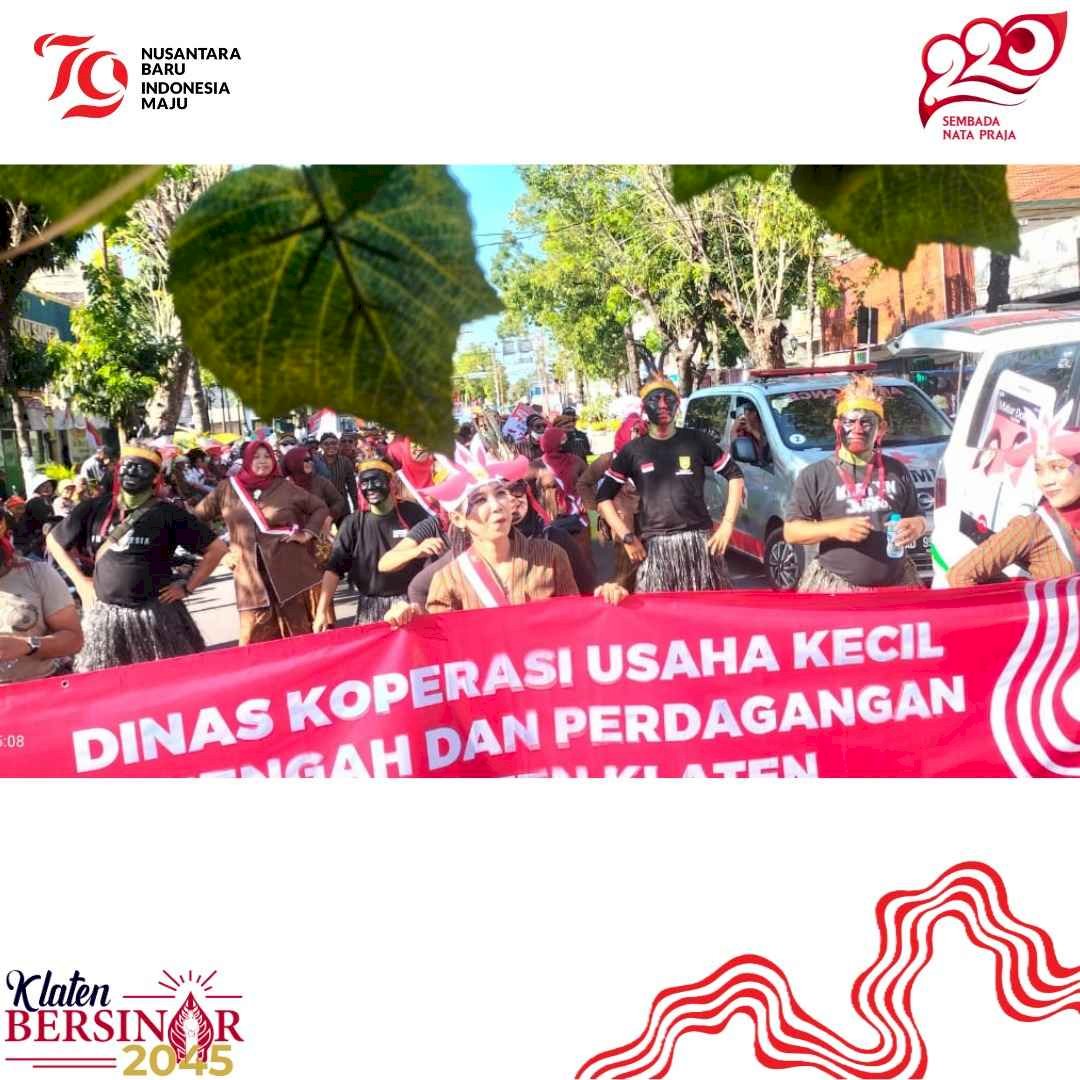 DKUKMP Kabupaten Klaten Turut Memeriahkan Karnaval Pembangunan Kabupaten Klaten Tahun 2024