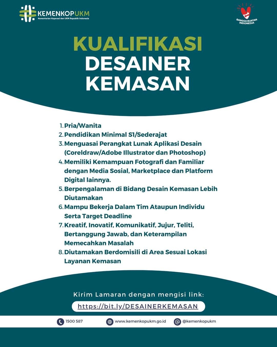 Open Recruitment Layanan Kemasan Produk UMKM Kabupaten Klaten