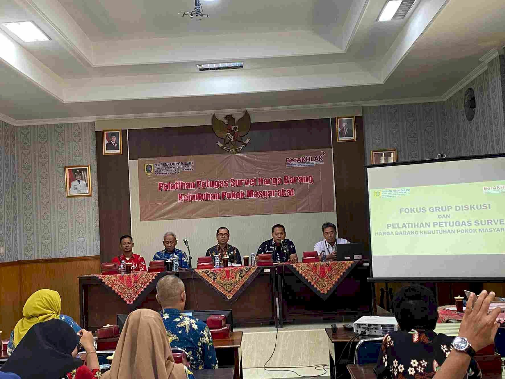 FGD dan Pelatihan Petugas Survei Harga Barang Kebutuhan Pokok Masyarakat