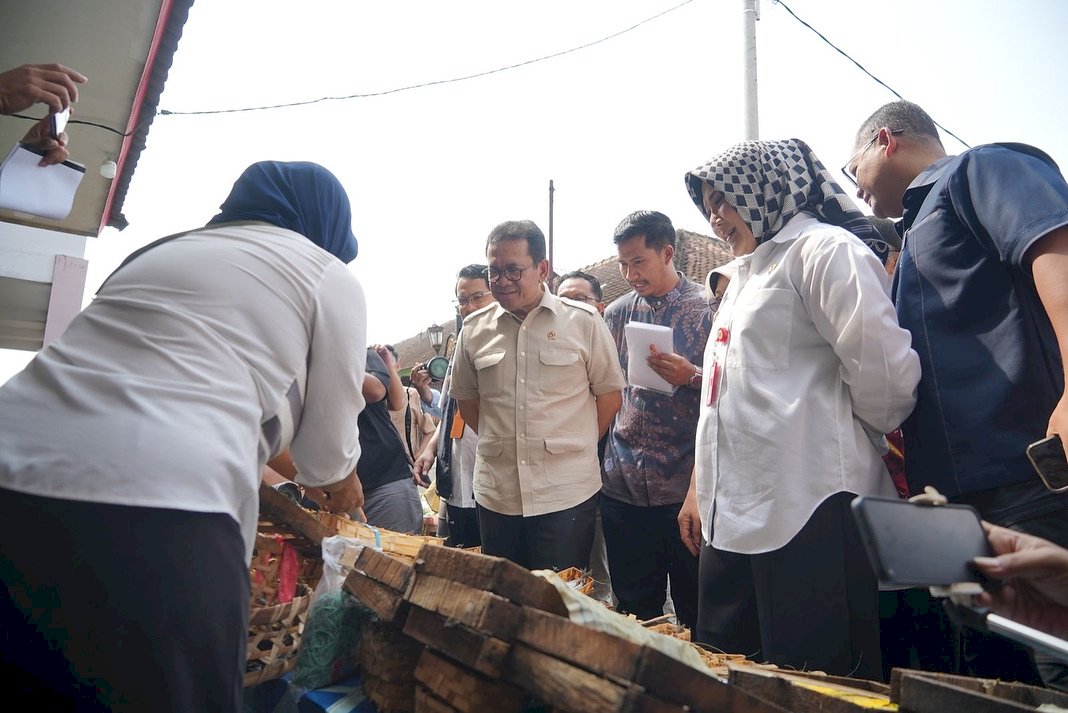 Kunjungan Menteri Perdagangan RI di Pasar Gedhe Klaten 