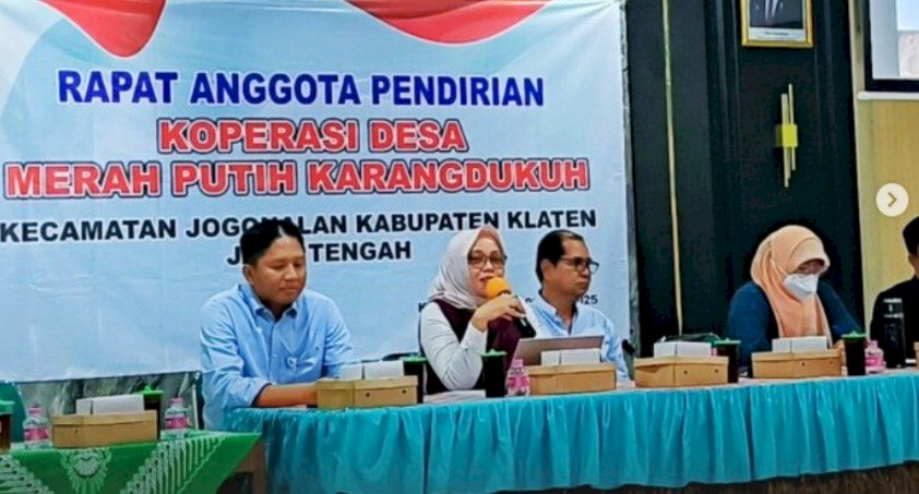 Rapat Anggota Pendirian Koperasi Desa Merah Putih