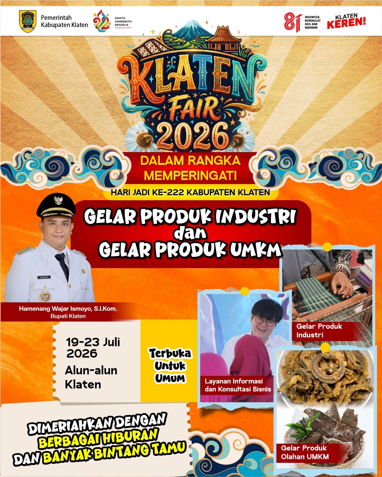Ikuti dan Ramaikan Klaten Fair 2026: Gelar Produk Industri dan UMKM di Alun-Alun Klaten!