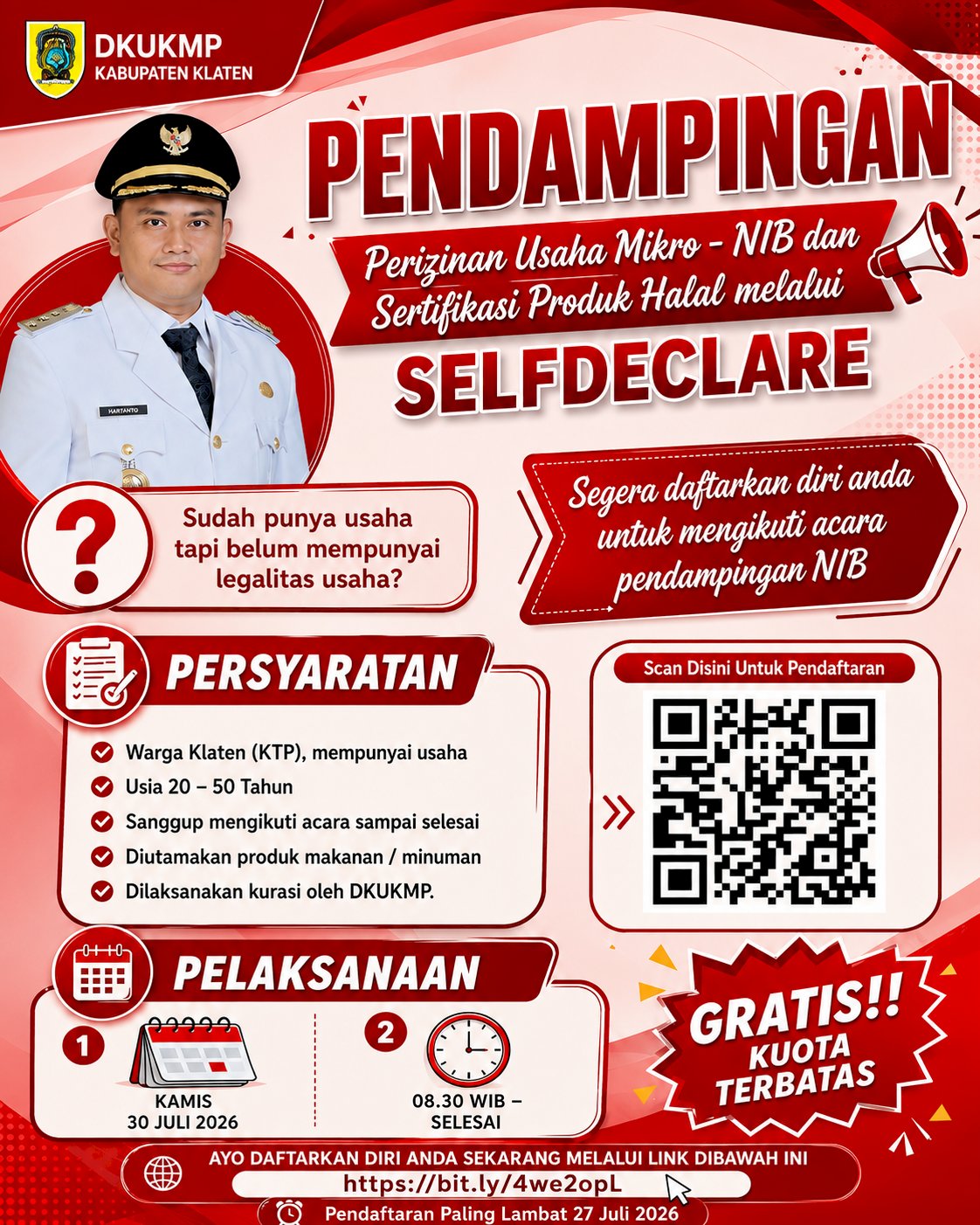 Pendampingan Perizinan Usaha Mikro - NIB dan Sertifikasi Produk Halal melalui SELF DECLARE